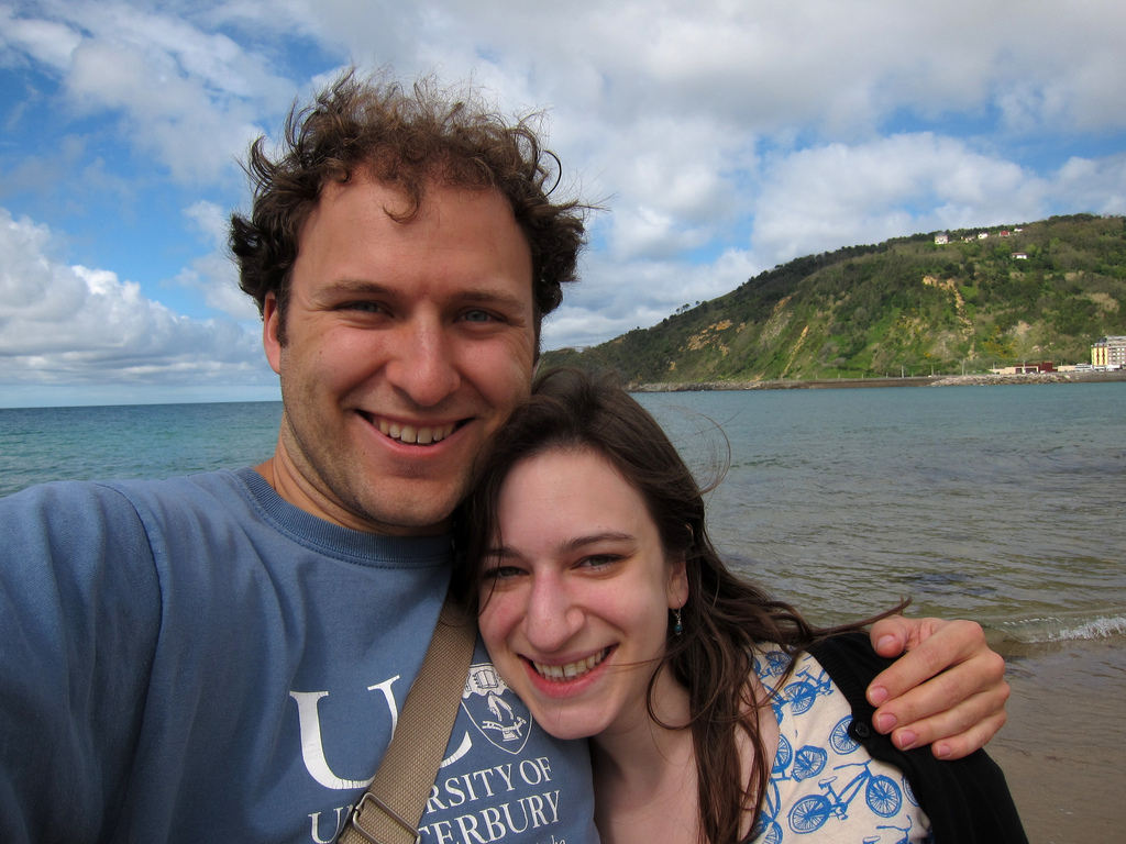 Rebecca and Tom in San Sebastien, Spain
